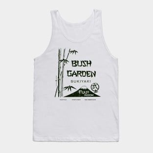 Vintage Seattle Retro Bush Garden Japanese Restaurant Distressed Tank Top